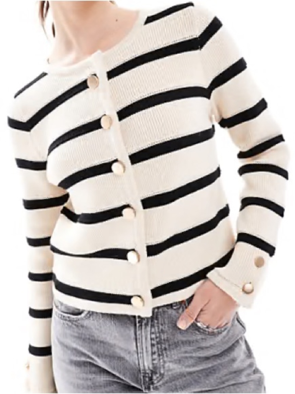 French Connection Heavyweight Button Up Cardigan Size 8